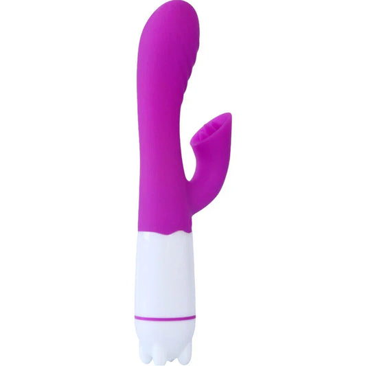ARMONY - HAPPY VIBRADOR & ESTIMULADOR CON LENGUA RECARGABLE VIOLETA - Nuvica
