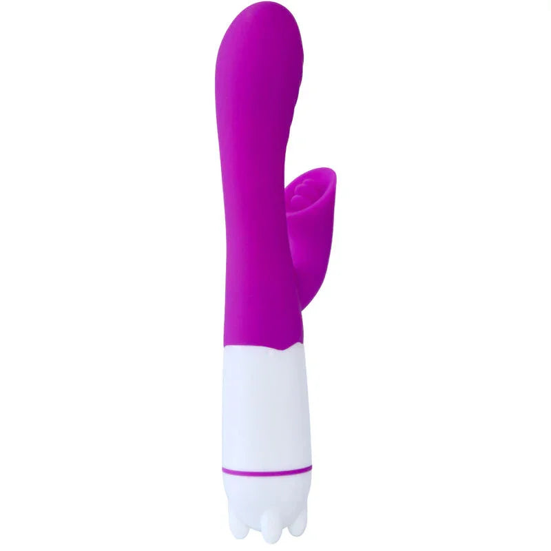 ARMONY - HAPPY VIBRADOR & ESTIMULADOR CON LENGUA RECARGABLE VIOLETA - Nuvica