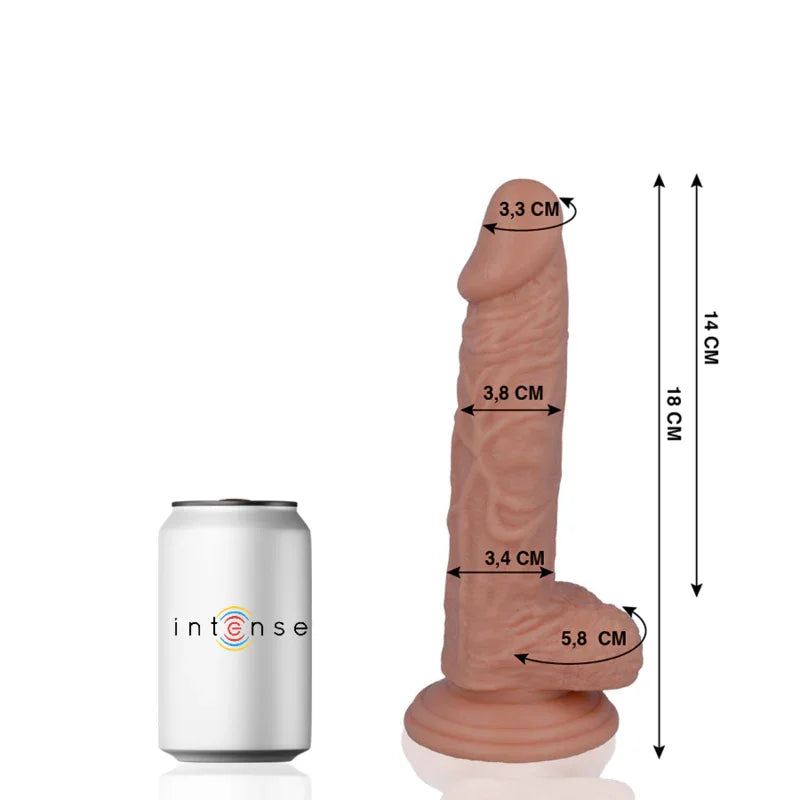 MR INTENSE - 11 PENE REALÍSTICO 18 CM -O- 3.8 CM - Nuvica
