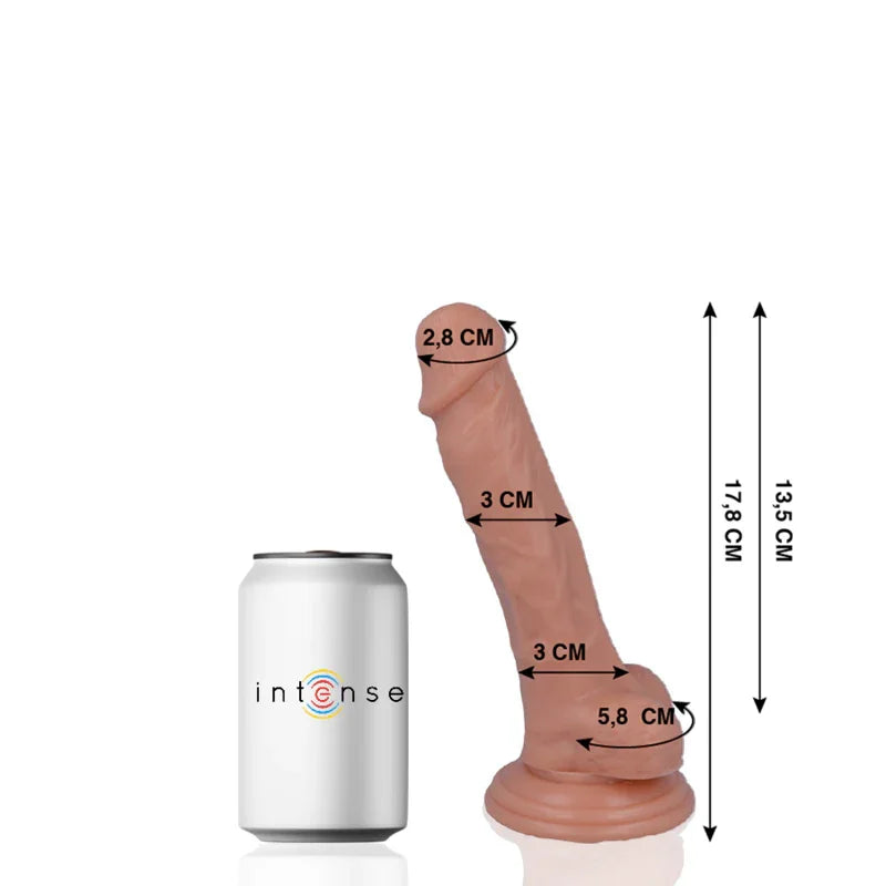 MR INTENSE - 9 PENE REALÍSTICO 17.8 CM -O- 3 CM - Nuvica