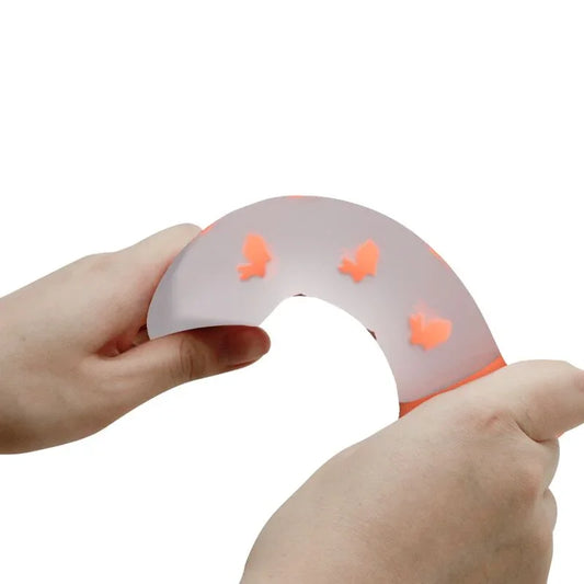 PRETTY LOVE - MAGICAL NIGHTFALL DILDO SIN VIBRACIÓN LUMINOSO NARANJA - Nuvica