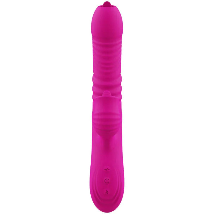 ARMONY - FANNY VIBRADOR MULTIFUNCION DOBLE LENGUA EFECTO CALOR FUCSIA - Nuvica