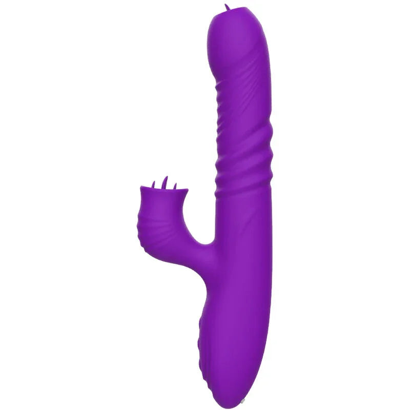 ARMONY - FULLY GSPOT VIBRADOR RABBIT CON LENGUA ESTIMULADORA EFECTO CALOR VIOLETA - Nuvica