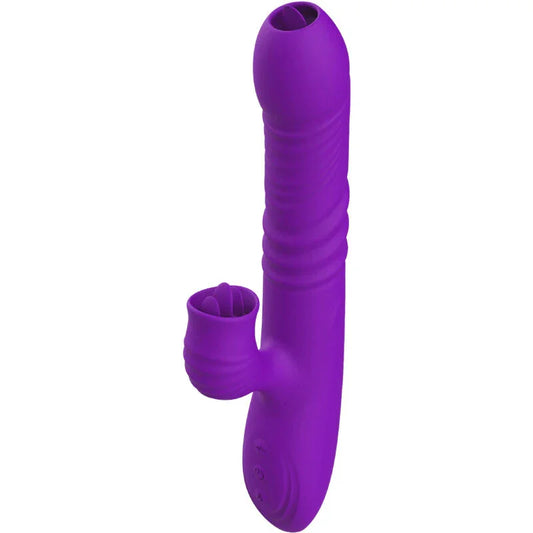 ARMONY - FULLY GSPOT VIBRADOR RABBIT CON LENGUA ESTIMULADORA EFECTO CALOR VIOLETA - Nuvica