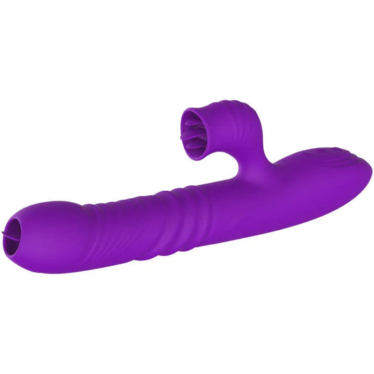 ARMONY - FULLY GSPOT VIBRADOR RABBIT CON LENGUA ESTIMULADORA EFECTO CALOR VIOLETA - Nuvica