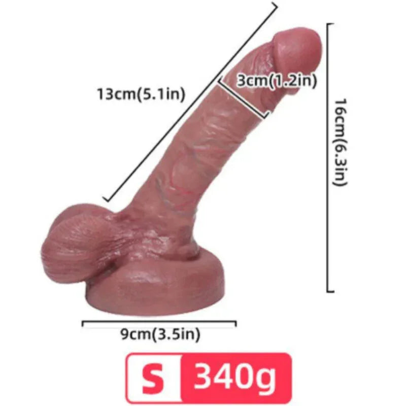 ARMONY - DILDO REALÍSTICO SILICONA LÍQUIDA 13 CM - Nuvica