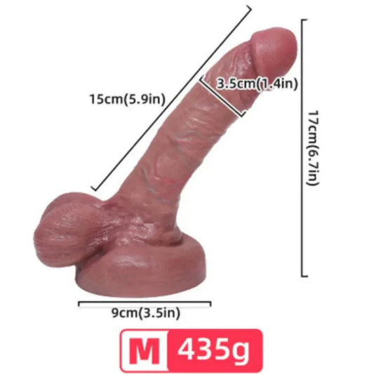 ARMONY - DILDO REALÍSTICO SILICONA LÍQUIDA 15 CM - Nuvica