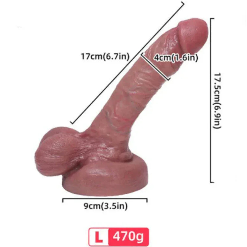 ARMONY - DILDO REALÍSTICO SILICONA LÍQUIDA 17 CM - Nuvica