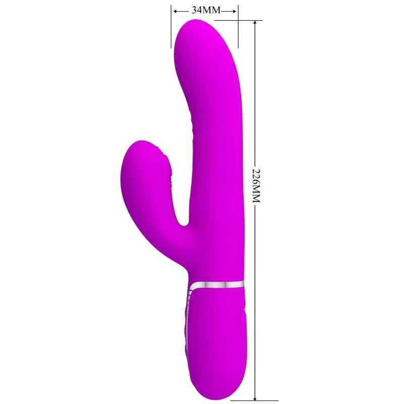 PRETTY LOVE - VIBRADOR PUNTO G MULTIFUNCIÓN FUCSIA - Nuvica