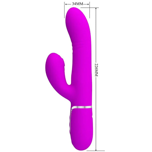 PRETTY LOVE - VIBRADOR PUNTO G MULTIFUNCIÓN FUCSIA - Nuvica