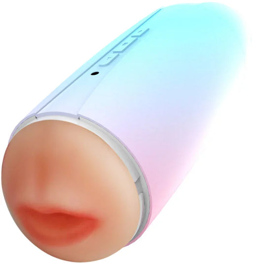 ARMONY - MASTURBADOR VIBRADOR DOBLE VAGINA & BOCA RAINBOW - Nuvica