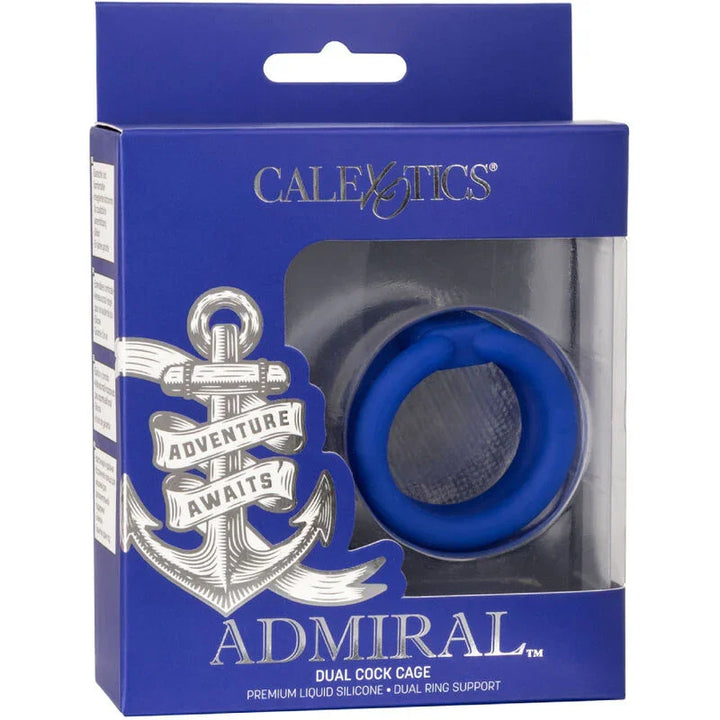 CALEXOTICS - ADMIRAL JAULA DOBLE PARA PENE AZUL - Nuvica