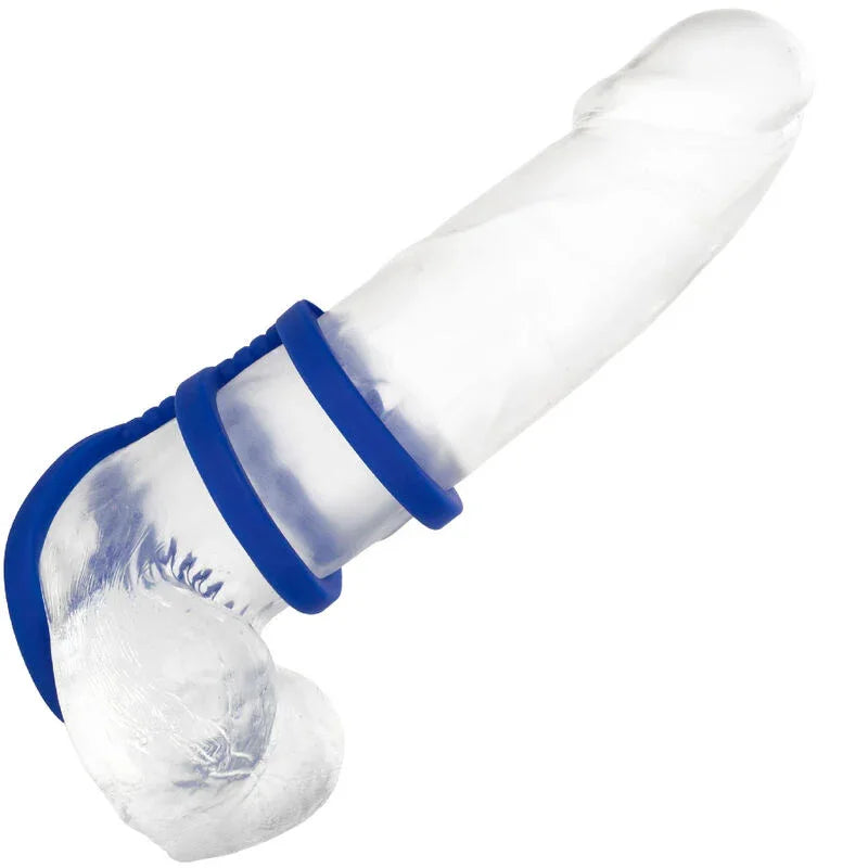 CALEXOTICS - ADMIRAL JAULA TRIPLE PARA PENE AZUL - Nuvica