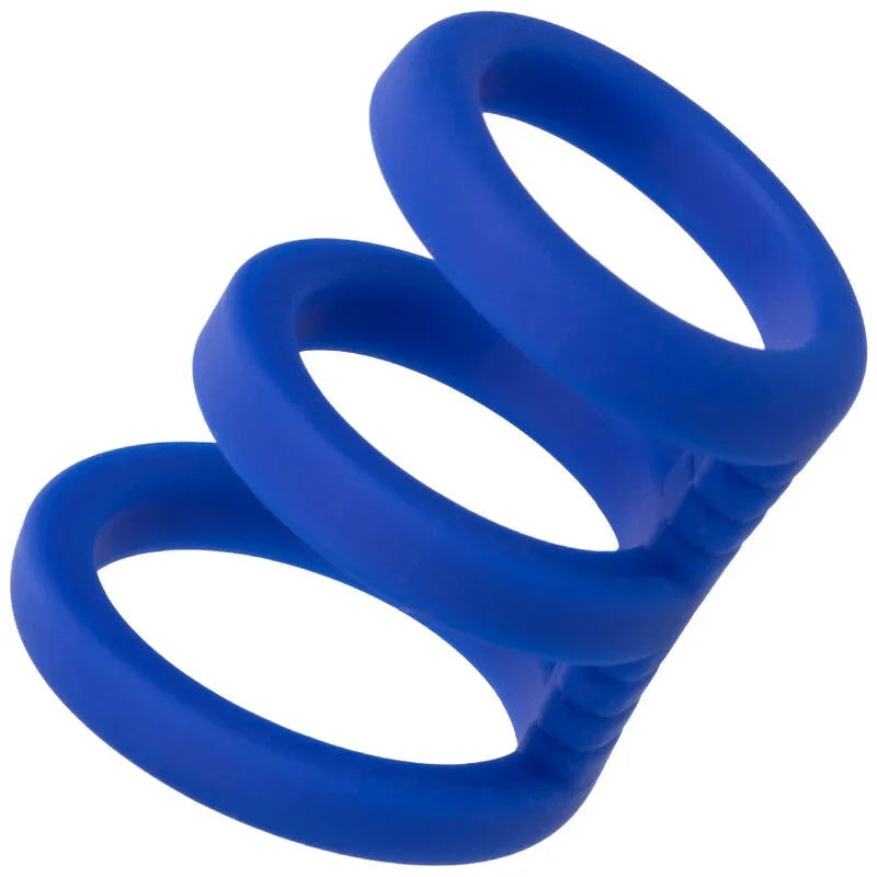 CALEXOTICS - ADMIRAL JAULA TRIPLE PARA PENE AZUL - Nuvica