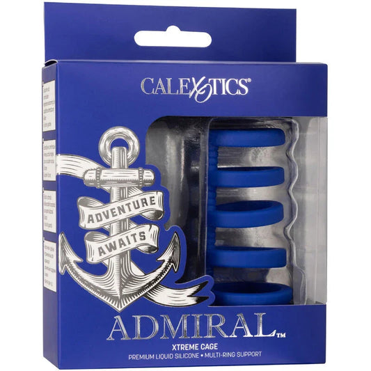 CALEXOTICS - ADMIRAL JAULA XTREME PARA PENE AZUL - Nuvica