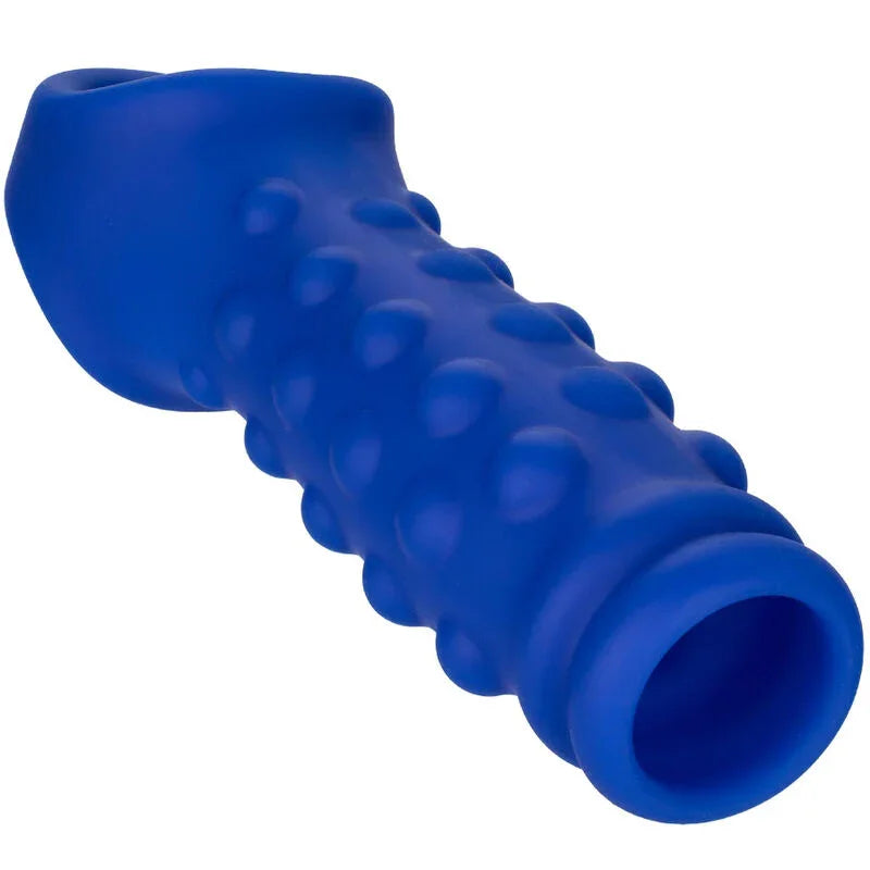 CALEXOTICS - ADMIRAL BEADED FUNDA PENE SILICONA LÍQUIDA AZUL - Nuvica