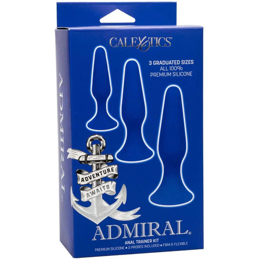 CALEXOTICS - ADMIRAL KIT 3 PLUG ANAL AZUL - Nuvica