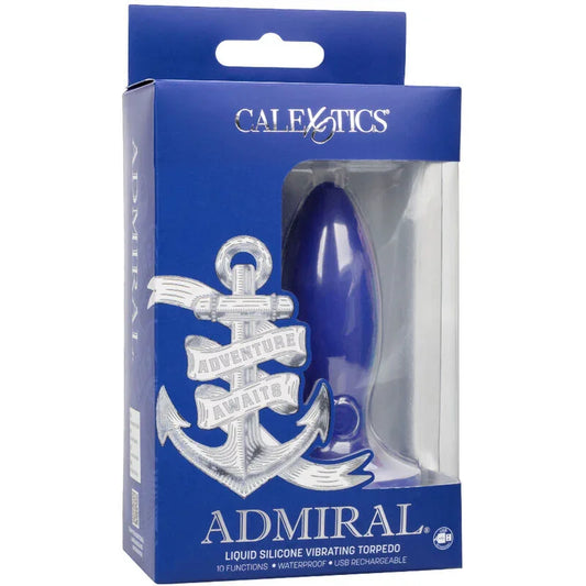 CALEXOTICS - ADMIRAL TORPEDO PLUG ANAL VIBRADOR AZUL - Nuvica