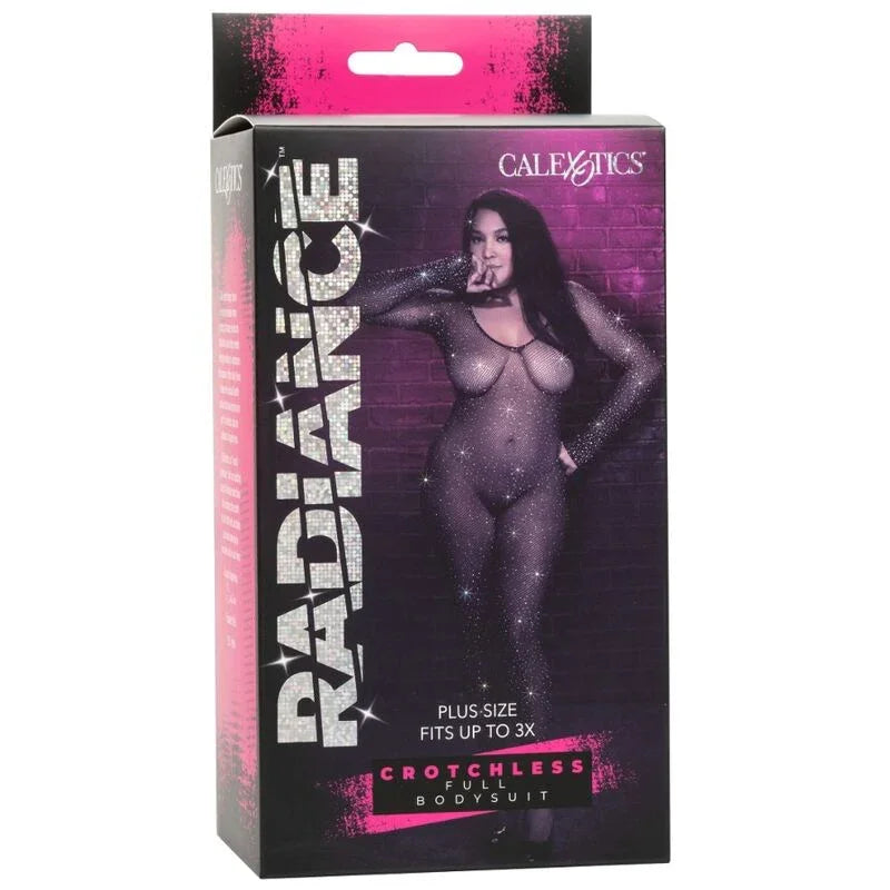 CALEXOTICS - RADIANCE BODY ENTERO PEDRERÍA SIN ENTREPIERNA TALLA GRANDE - Nuvica