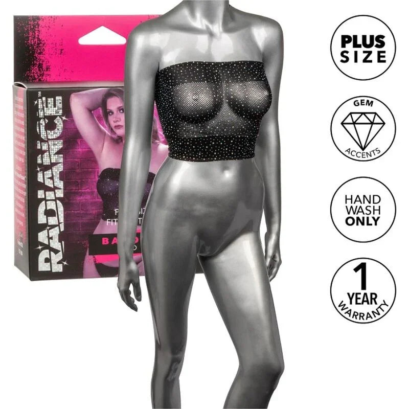 CALEXOTICS - RADIANCE TOP BANDEAU PEDRERÍA TALLA GRANDE - Nuvica
