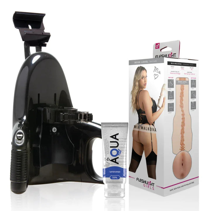 FLESHLIGHT - MIA MALKOVA BOSS LEVEL + UNIVERSAL LAUNCH + LUBRICANTE AQUA QUALITY 50 ML - Nuvica