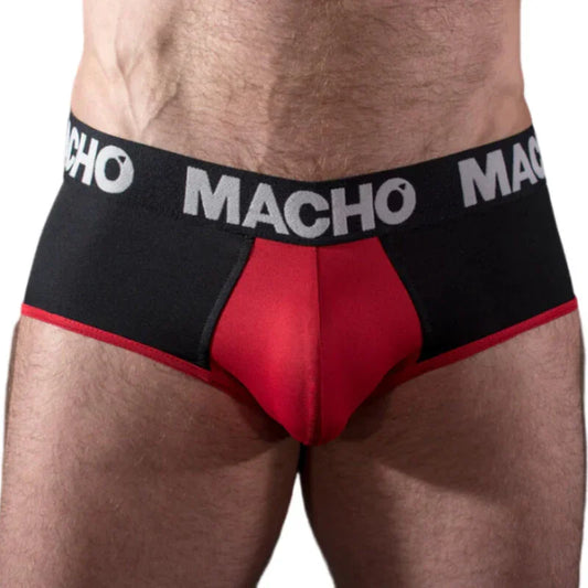 MACHO - MS26N SLIP NEGRO/ROJO M - Nuvica