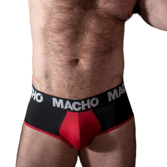 MACHO - MS26N SLIP NEGRO/ROJO M - Nuvica