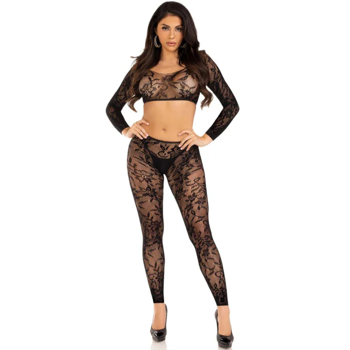 LEG AVENUE - SET TOP CORTO & MEDIAS TOBILLO - Nuvica