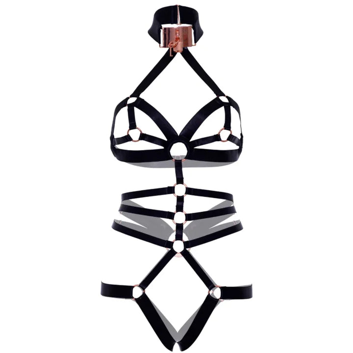 LEG AVENUE - ARNÉS BODY ELÁSTICO SIN ENTREPIERNA - Nuvica