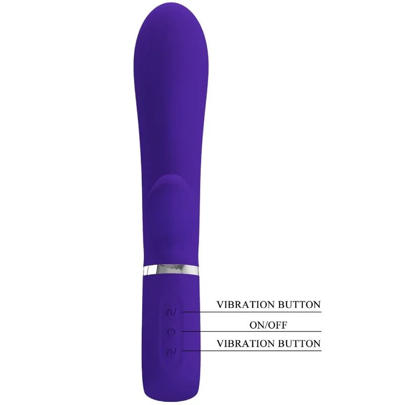 PRETTY LOVE - THOMAS VIBRADOR PUNTO G MULTIFUNCIÓN VIOLETA - Nuvica