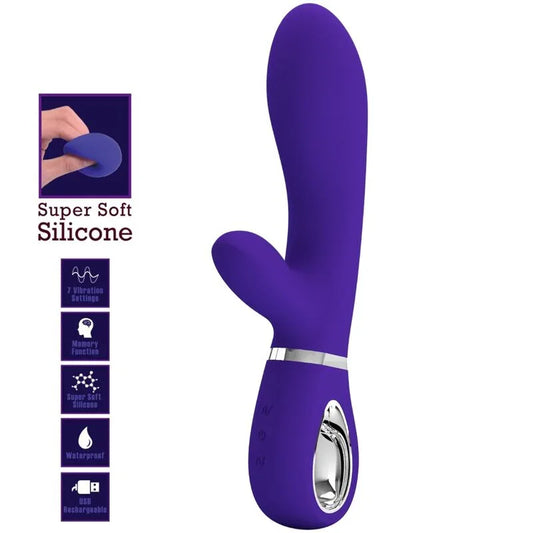 PRETTY LOVE - THOMAS VIBRADOR PUNTO G MULTIFUNCIÓN VIOLETA - Nuvica