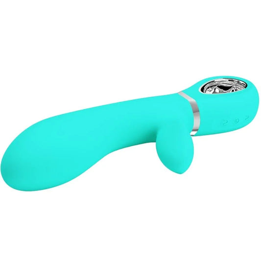 PRETTY LOVE - THOMAS VIBRADOR PUNTO G MULTIFUNCIÓN VERDE AGUA - Nuvica