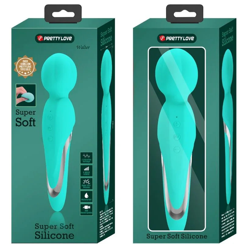 PRETTY LOVE - WALTER VIBRADOR WAND VERDE AGUA - Nuvica
