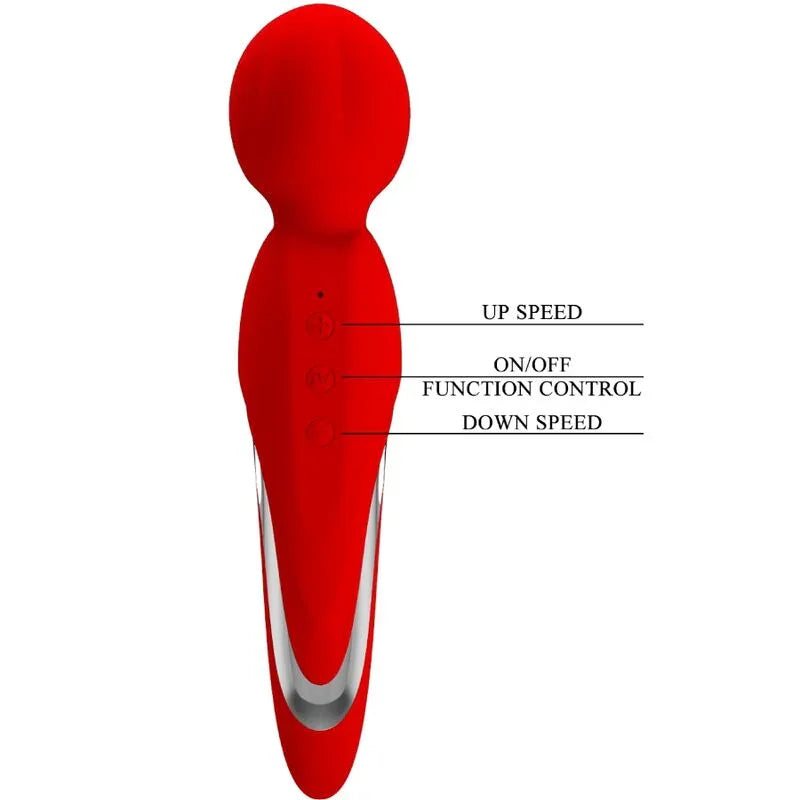 PRETTY LOVE - WALTER VIBRADOR WAND ROJO - Nuvica