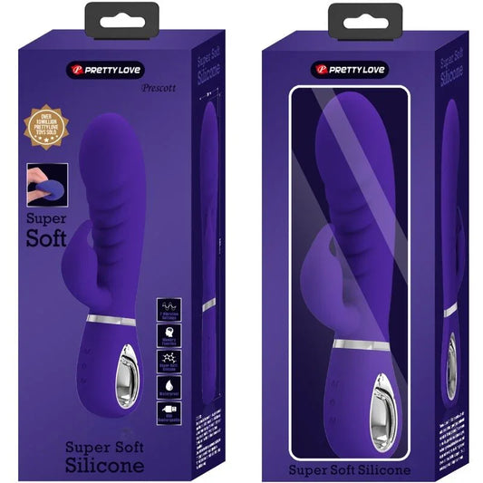 PRETTY LOVE - PRESCOTT VIBRADOR PUNTO G MULTIFUNCIÓN LILA - Nuvica