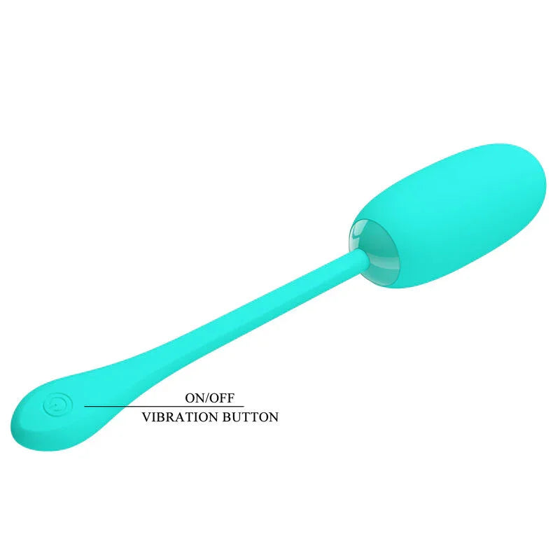 PRETTY LOVE - JULIUS HUEVO VIBRADOR IMPERMEBLE & RECARGABLE VERDE AGUA - Nuvica