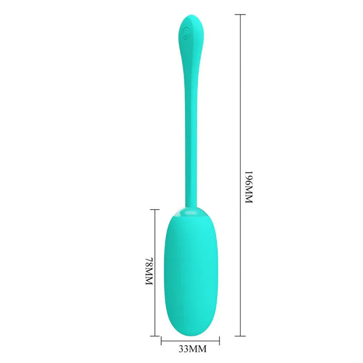 PRETTY LOVE - JULIUS HUEVO VIBRADOR IMPERMEBLE & RECARGABLE VERDE AGUA - Nuvica