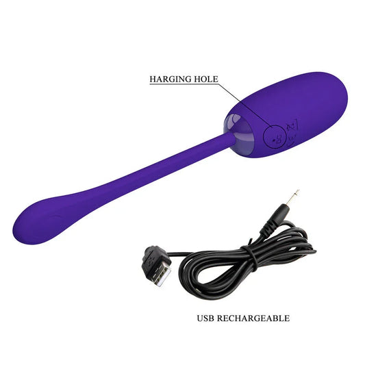 PRETTY LOVE - JULIUS HUEVO VIBRADOR IMPERMEBLE & RECARGABLE LILA - Nuvica