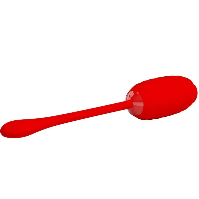 PRETTY LOVE - KIRK HUEVO VIBRADOR RECARGABLE ROJO - Nuvica