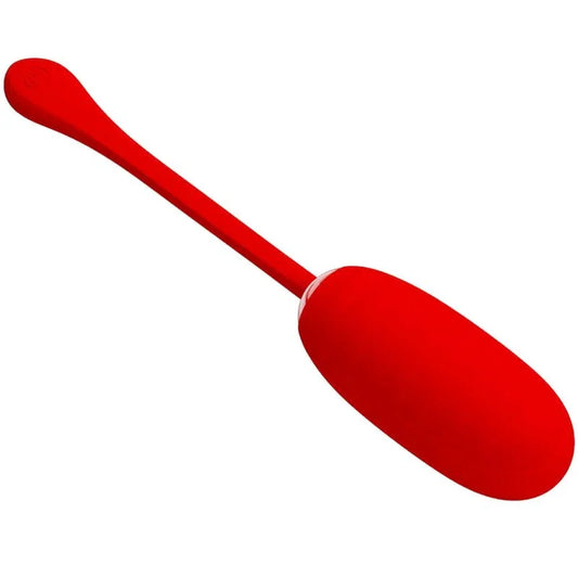 PRETTY LOVE - KIRK HUEVO VIBRADOR RECARGABLE ROJO - Nuvica