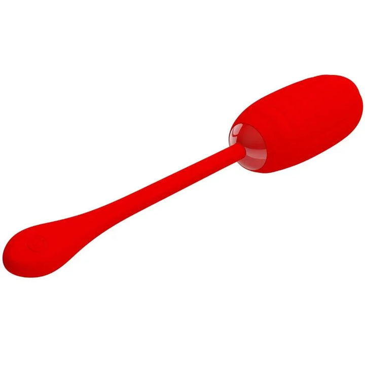 PRETTY LOVE - KIRK HUEVO VIBRADOR RECARGABLE ROJO - Nuvica