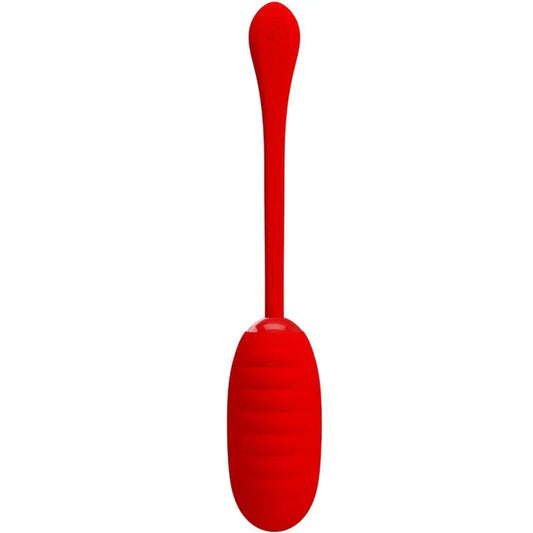 PRETTY LOVE - KIRK HUEVO VIBRADOR RECARGABLE ROJO - Nuvica