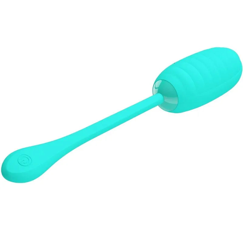 PRETTY LOVE - KIRK HUEVO VIBRADOR RECARGABLE VERDE AGUA - Nuvica