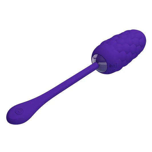 PRETTY LOVE - HUEVO VIBRADOR CON TEXTURA MARINA RECARGABLE LILA - Nuvica