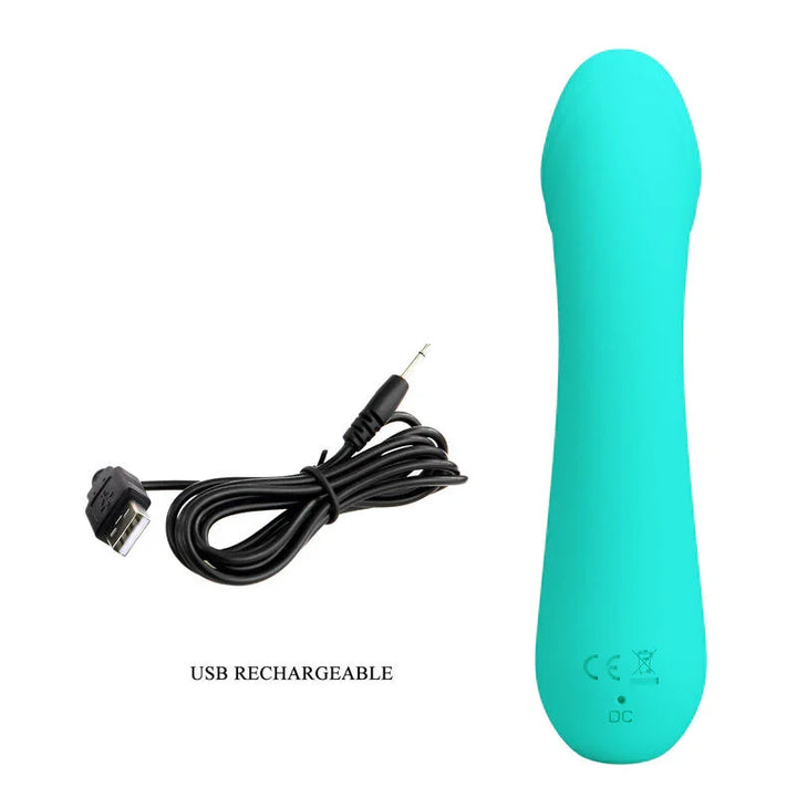 PRETTY LOVE - CETUS VIBRADOR RECARGABLE VERDE AGUA - Nuvica