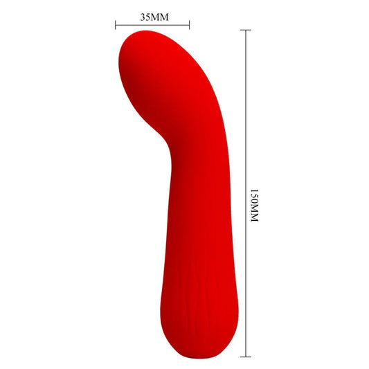 PRETTY LOVE - FAUN VIBRADOR RECARGABLE ROJO - Nuvica