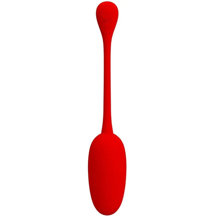PRETTY LOVE - KNUCKER HUEVO VIBRADOR RECARGABLE ROJO - Nuvica