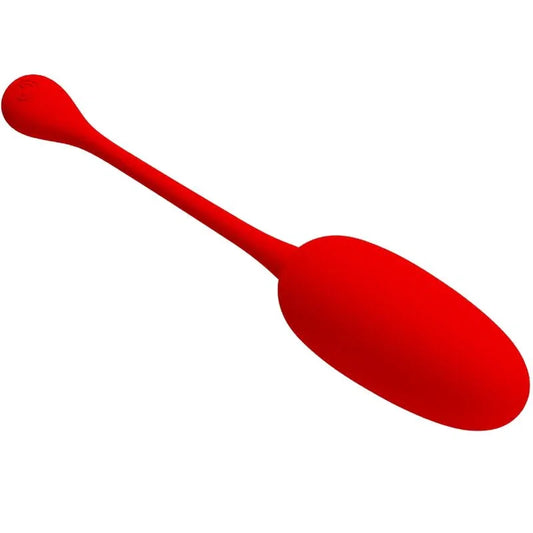 PRETTY LOVE - KNUCKER HUEVO VIBRADOR RECARGABLE ROJO - Nuvica