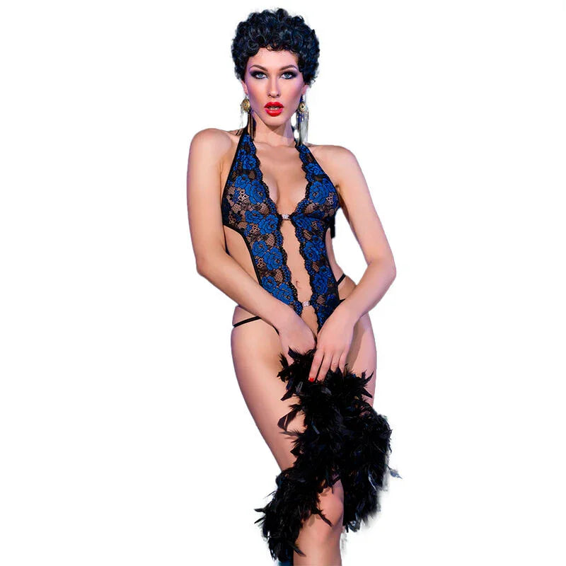 CHILIROSE - CR 4479 BODY CROTCHLESS AZUL S/M - Nuvica