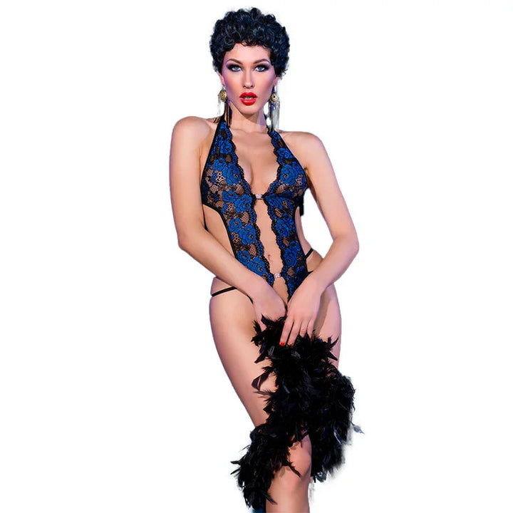 CHILIROSE - CR 4479 BODY CROTCHLESS AZUL S/M - Nuvica